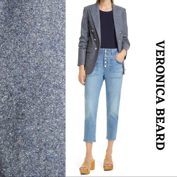 NWT Veronica Beard Beacon Wool Blend Dickey Jacket - Picture 7 of 7